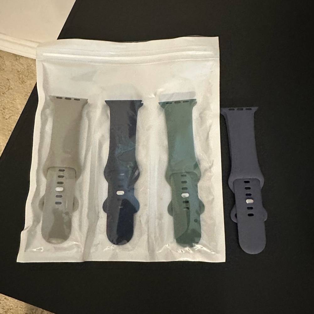 Set of Four Silicone Watch Bands